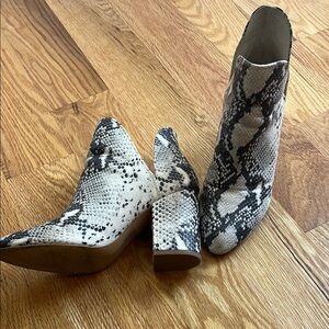 Women's Snakeskin Ankle Boots Steve Madden